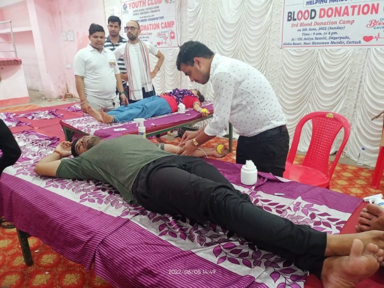 Youth Club, Helping Hands Organisation successfully conduct blood donation camp