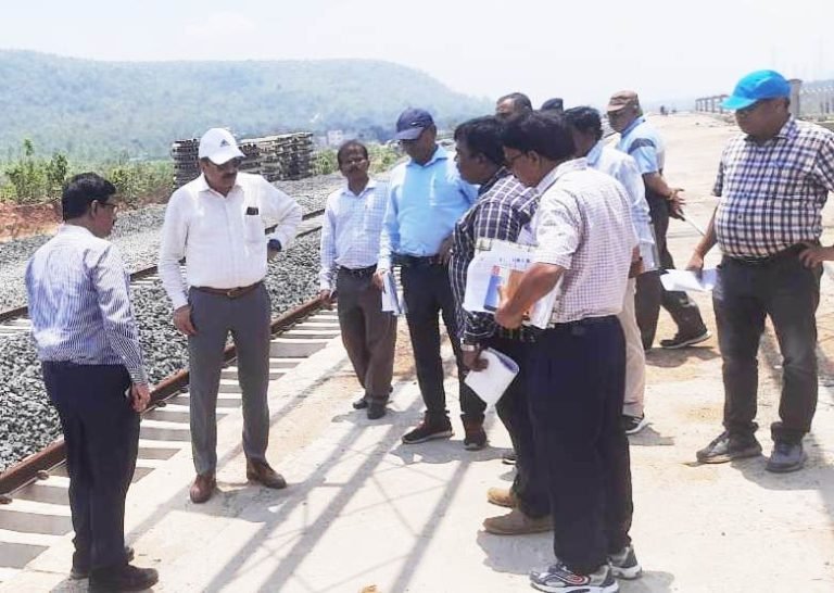 ECoR GM inspects railway section between Sunakhani and Khamar