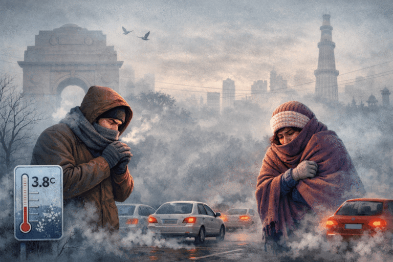 Cold wave grips Delhi as air quality slips to ‘very poor’